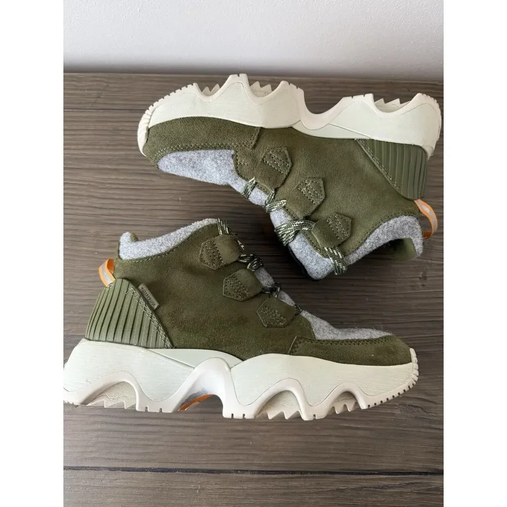 Sorel Olive Green and Grey Ankle Boots - Picture 5 of 9